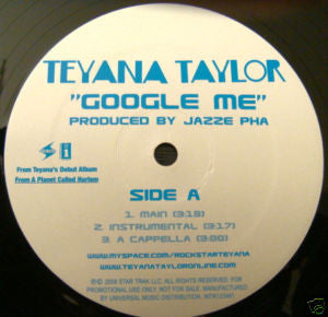 Teyana Taylor : Google Me / Traffic Stop (12", Promo)