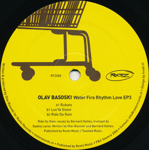Olav Basoski : Water Fire Rhythm Love EP3 (12", EP)