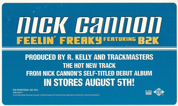 Nick Cannon Featuring B2K : Feelin' Freaky (12", Single, Promo)
