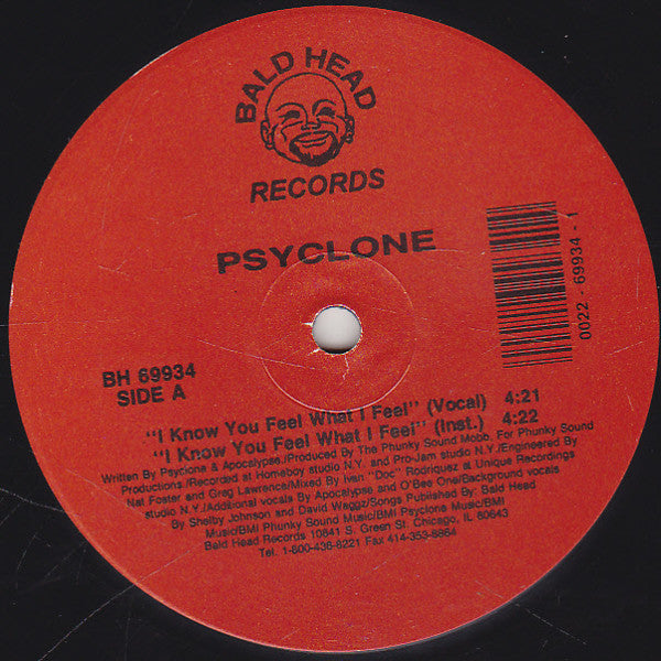 Psyclone (2) : I Know You Feel What I Feel (12")