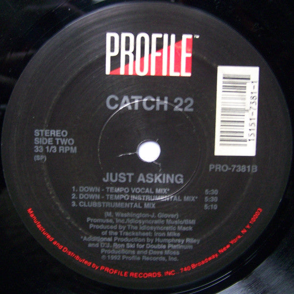 Catch 22 (2) : Just Asking (12")