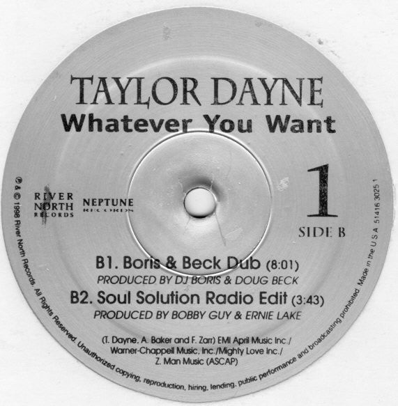 Taylor Dayne : Whatever You Want (2x12", Promo, Sil)