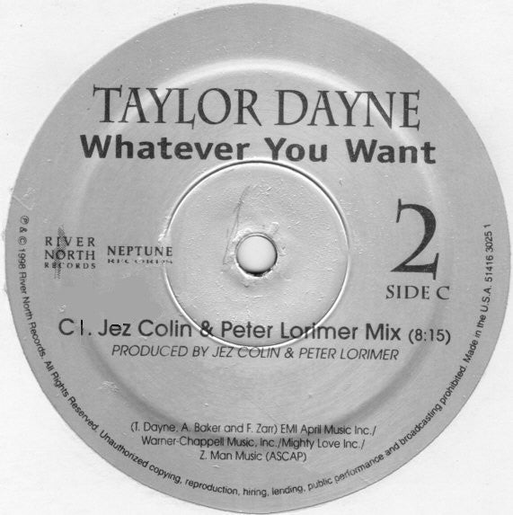 Taylor Dayne : Whatever You Want (2x12", Promo, Sil)