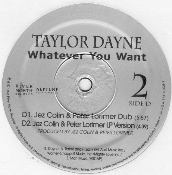 Taylor Dayne : Whatever You Want (2x12", Promo, Sil)