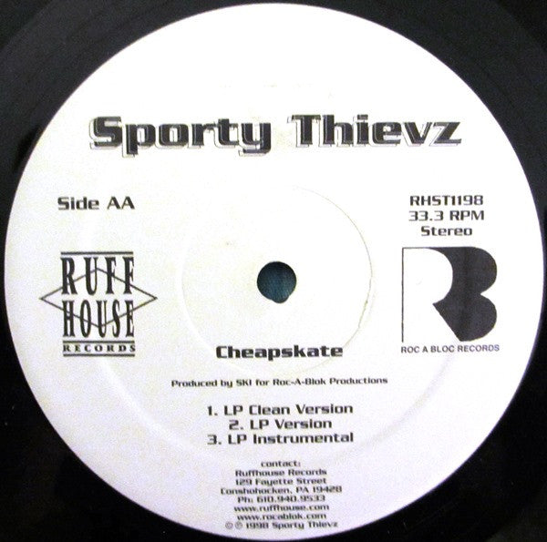 Sporty Thievz : Cheapskate Remix (12")