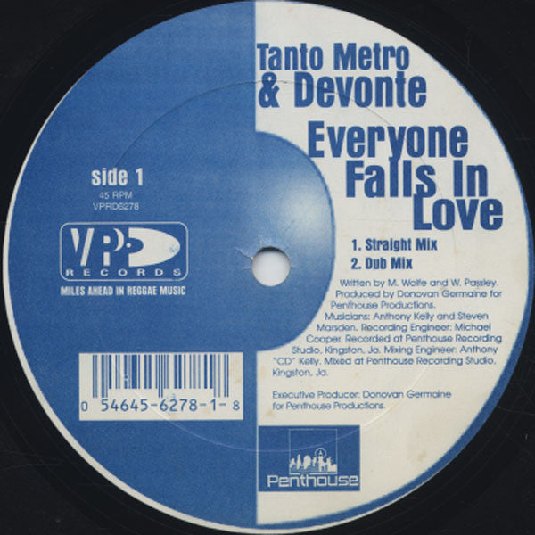 Tanto Metro & Devonte : Everyone Falls In Love (12")