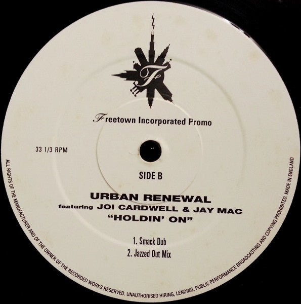 Urban Renewal Featuring Joi Cardwell & Jay Mac (2) : Holdin' On (2x12", Promo)