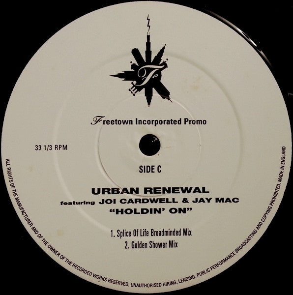 Urban Renewal Featuring Joi Cardwell & Jay Mac (2) : Holdin' On (2x12", Promo)
