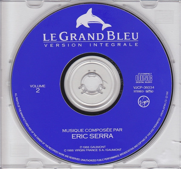 Eric Serra : Le Grand Bleu : Version Integrale (Bande Originale Du Film) (2xCD, Album)