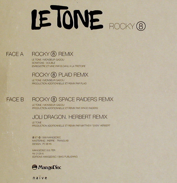Le Tone : Rocky 8 / Volume 2 (12")