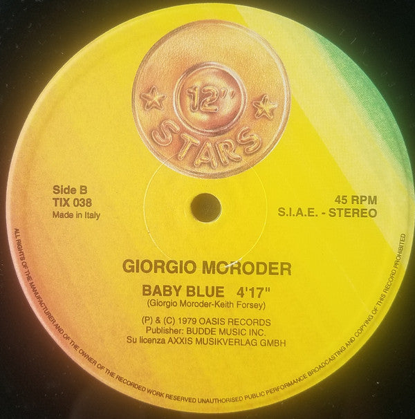 Munich Machine / Giorgio Moroder : Get On The Funk Train / Baby Blue (12")
