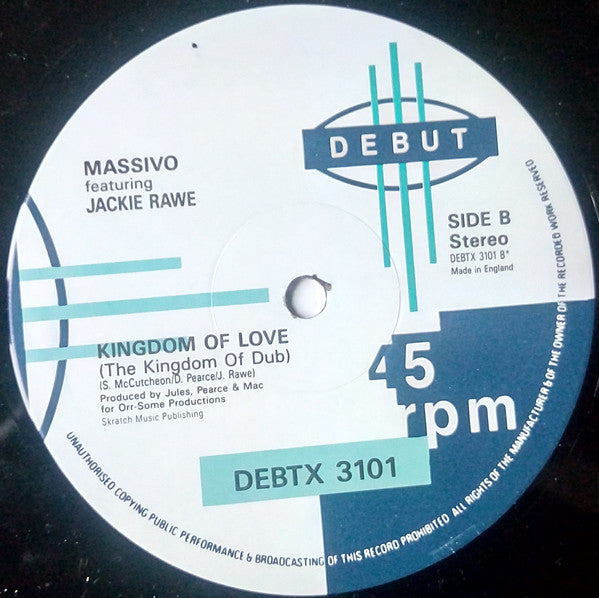 Massivo Featuring Jackie Rawe : Kingdom Of Love (12")