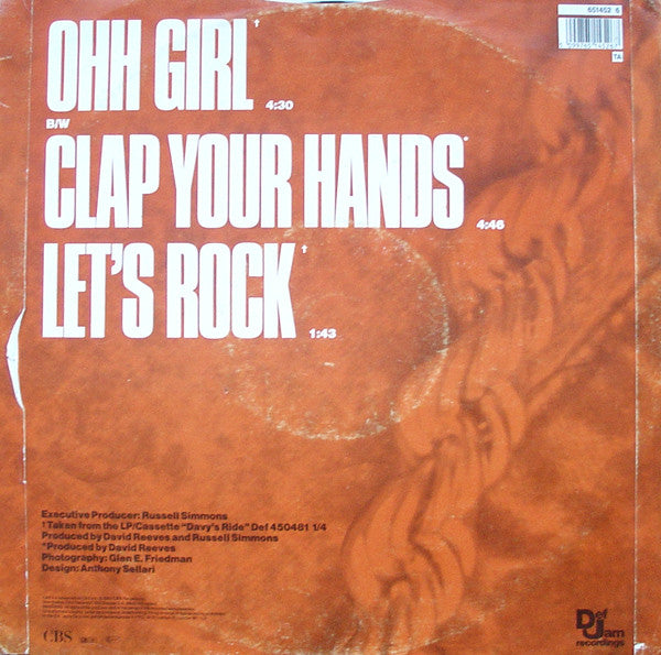 Davy D : Ohh Girl (12")
