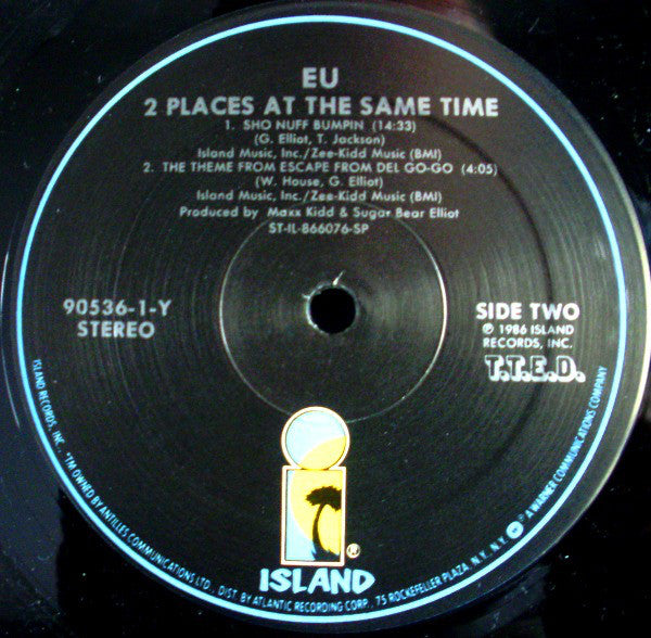 E.U. : 2 Places At The Same Time (LP, Album)