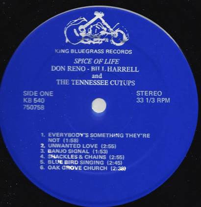 Don Reno, Bill Harrell And The Tennessee Cut-Ups : Spice Of Life (LP)