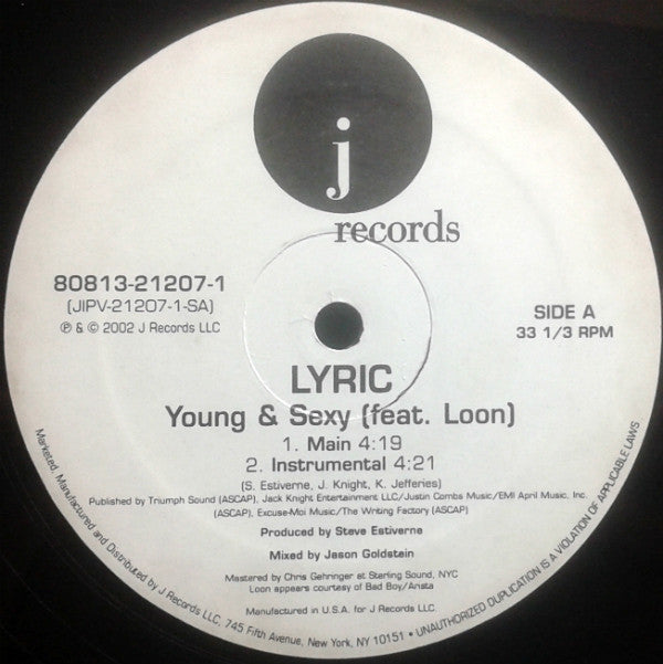 Lyric (4) : Young & Sexy (12")