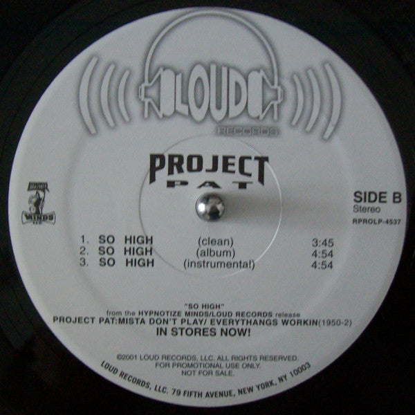 Project Pat : Ooh Nuthin' (12", M/Print, Promo, Mis)