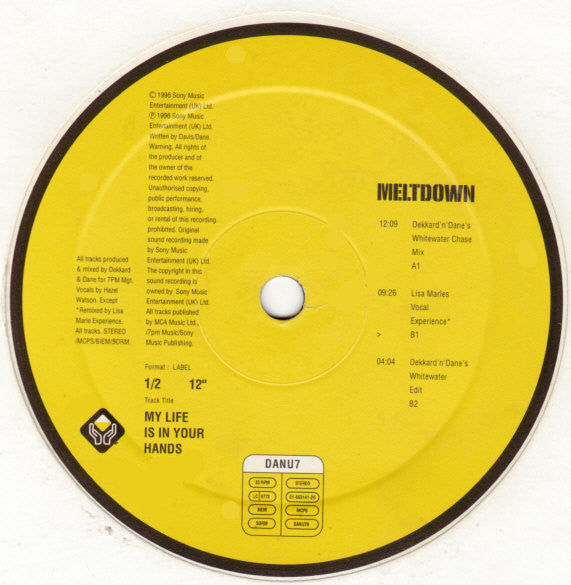 Meltdown : My Life Is In Your Hands (12")