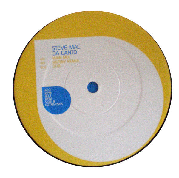 Steve Mac : Da Canto (12")