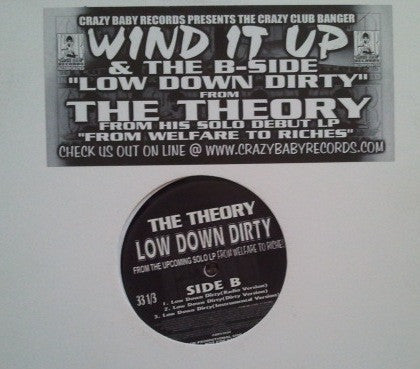 The Theory : Wind It Up / Low Down Dirty (12", Single, Promo)