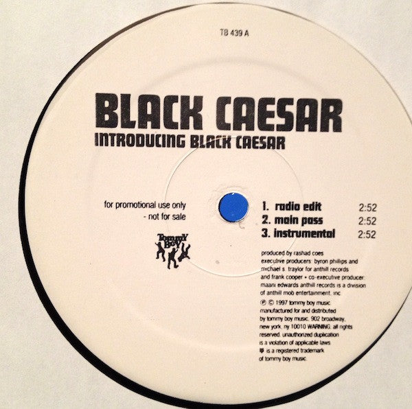 Black Caesar : Introducing Black Caesar / Symptoms (12", Promo)