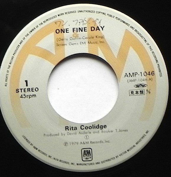 Rita Coolidge : One Fine Day / Sweet Emotion (7", Promo)