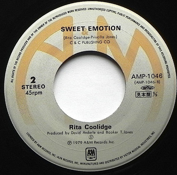 Rita Coolidge : One Fine Day / Sweet Emotion (7", Promo)