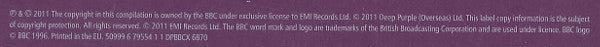 Deep Purple : BBC Sessions 68/70 (2xLP, Comp, Mono, RM + 2xCD, Comp, Mono, RM + Box,)