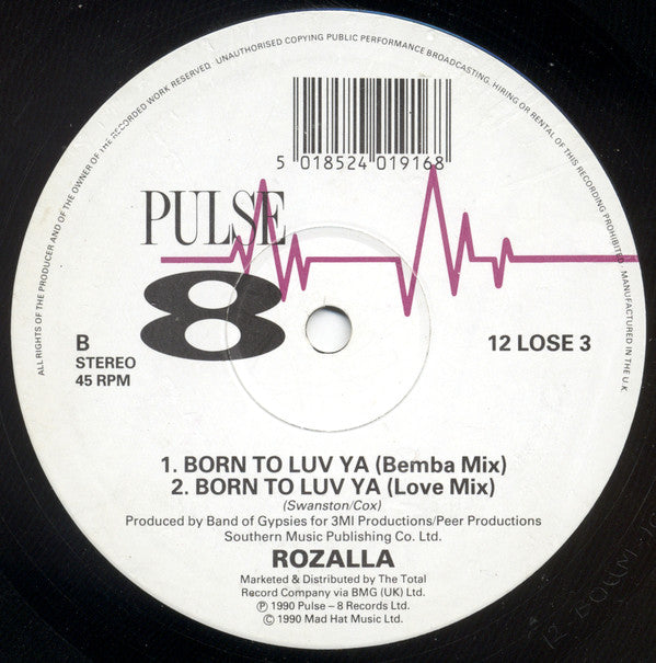 Rozalla : Born To Luv Ya (12")