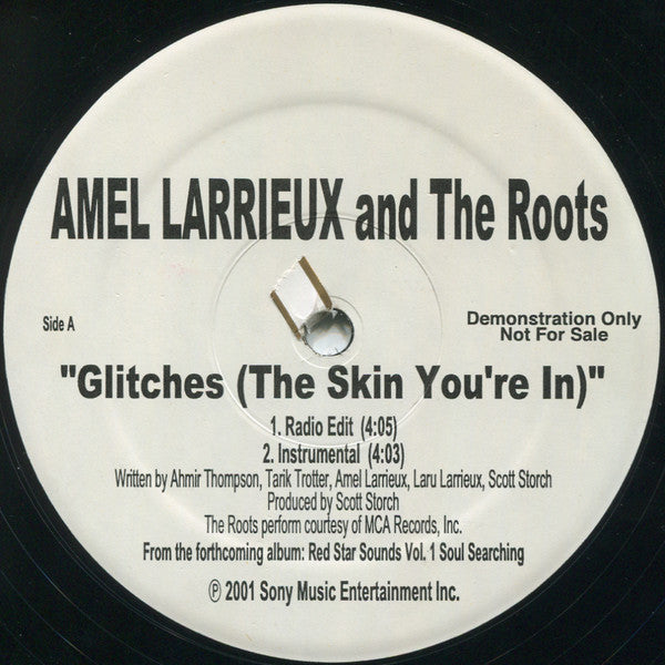 Amel Larrieux and The Roots : Glitches (The Skin You're In) (12", Promo)