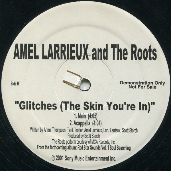 Amel Larrieux and The Roots : Glitches (The Skin You're In) (12", Promo)