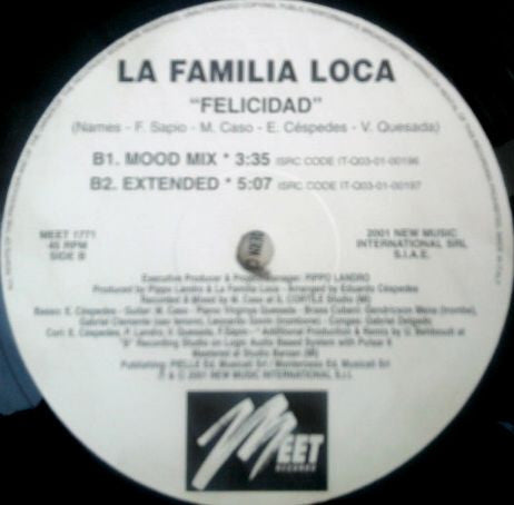 La Familia Loca : Felicidad (12")