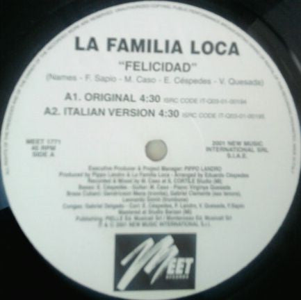 La Familia Loca : Felicidad (12")