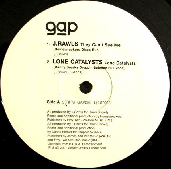 J. Rawls / Lone Catalysts : Rapattack Vol.2 (12")