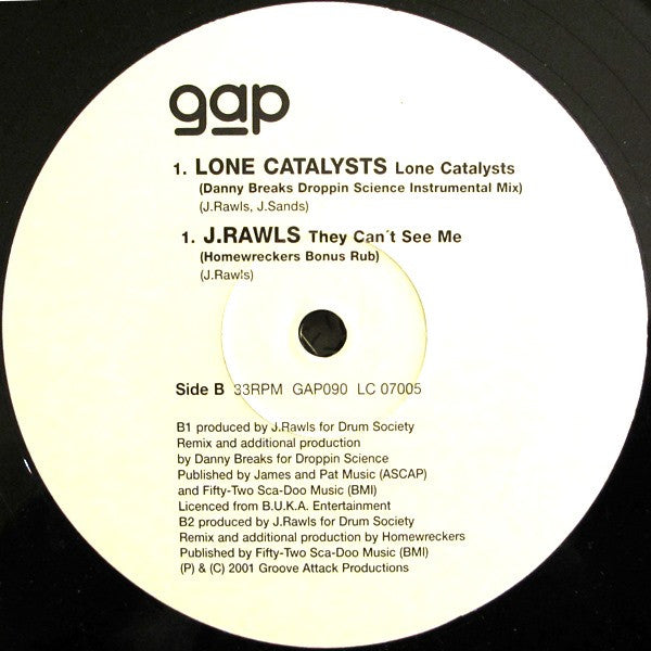 J. Rawls / Lone Catalysts : Rapattack Vol.2 (12")