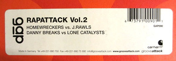 J. Rawls / Lone Catalysts : Rapattack Vol.2 (12")