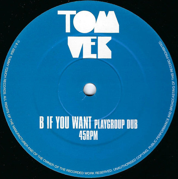 Tom Vek : If You Want (12", Single, Ltd)