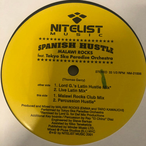 Malawi Rocks Feat. Tokyo Ska Paradise Orchestra : Spanish Hustle (12")