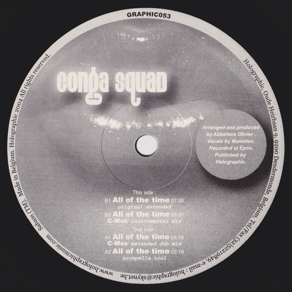 Conga Squad : All Of The Time (12")