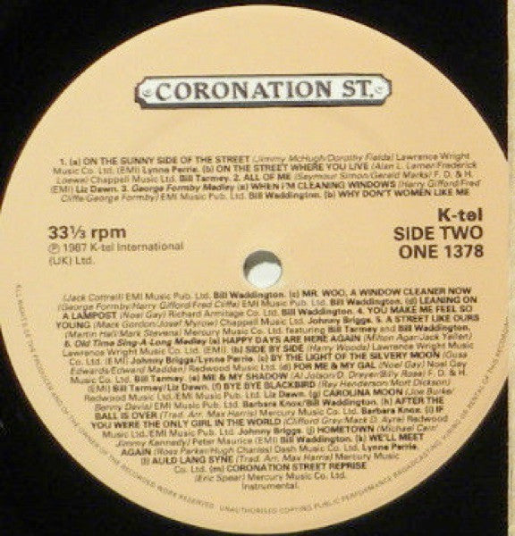 The Coronation Street Cast : Coronation St. - The Album (LP)