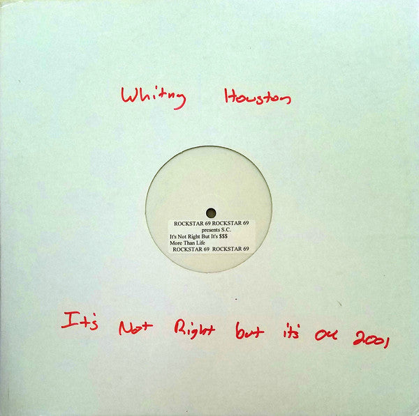 Rockstar 69 Presents S.C. (4) : More Than Life / It's Not Right But It's $$$ (12", Promo, Unofficial, W/Lbl)