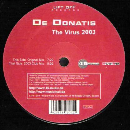 Tommaso De Donatis : The Virus 2003 (12")