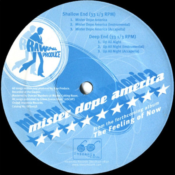 Raw Produce : Mister Dope America / Up All Night (12")