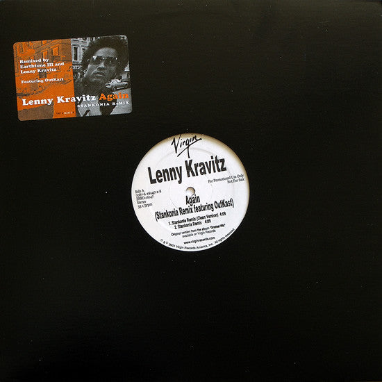 Lenny Kravitz : Again (Stankonia Remix) (12", Promo)