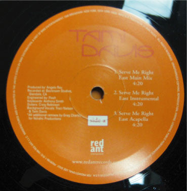 Tami Davis : Serve Me Right (12", Promo)