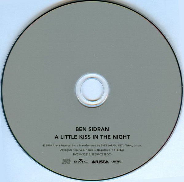 Ben Sidran : A Little Kiss In The Night (CD, Album, RE)