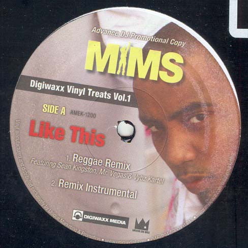 Mims : Like This Remixes (12", Promo)