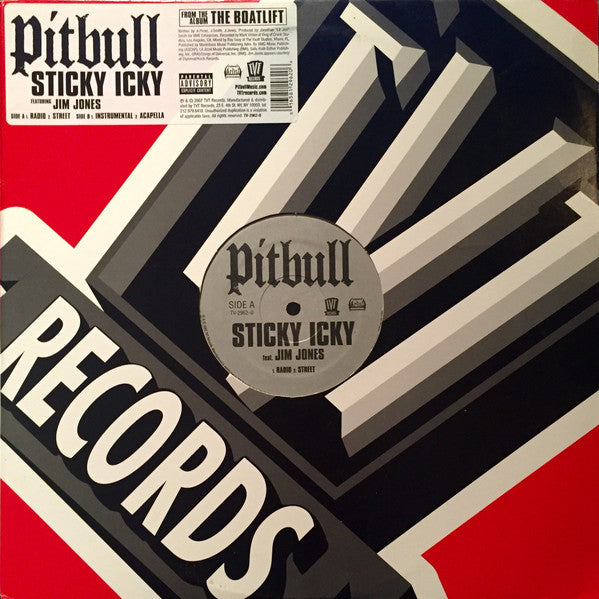 Pitbull Feat. Jim Jones (2) : Sticky Icky (12")