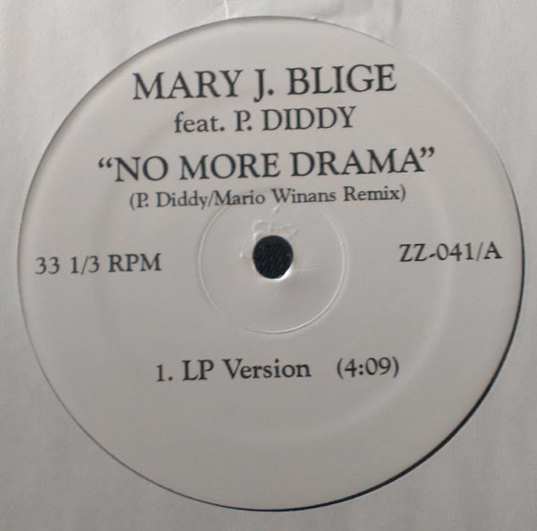 Mary J. Blige Feat P. Diddy : No More Drama (12")