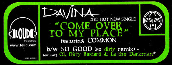 Davina : Come Over To My Place (Remix) (12", Promo)